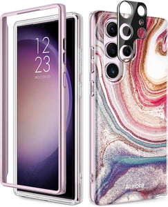 Galaxy S23 Ultra Marble Hard Durable Case - Redpepper Cases