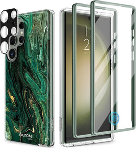 Galaxy S23 Ultra Marble Hard Durable Case - Redpepper Cases