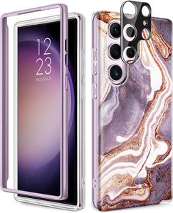 Galaxy S23 Ultra Marble Hard Durable Case - Redpepper Cases