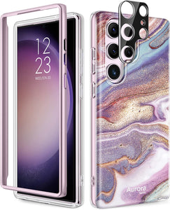 Galaxy S23 Ultra Marble Hard Durable Case - Redpepper Cases