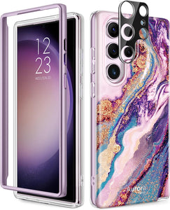 Galaxy S23 Ultra Marble Hard Durable Case - Redpepper Cases