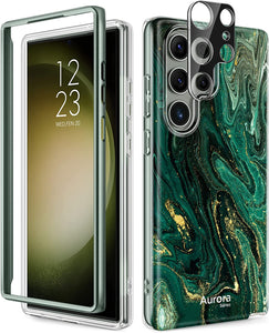 Galaxy S23 Ultra Marble Hard Durable Case - Redpepper Cases