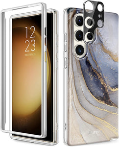 Galaxy S23 Ultra Marble Hard Durable Case - Redpepper Cases