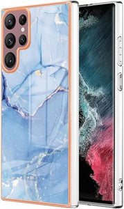 Galaxy S23 Ultra Marble Pattern Slim Phone Case - Redpepper Cases