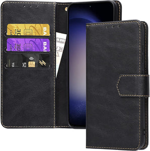 Galaxy S23 Wallet Card Holder Flip Cover with Kickstand Case - Redpepper Cases
