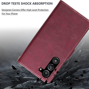 Galaxy S23 Wallet Card Holder Flip Cover with Kickstand Case - Redpepper Cases