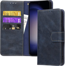 Load image into Gallery viewer, Galaxy S23 Wallet Card Holder Flip Cover with Kickstand Case - Redpepper Cases