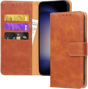 Galaxy S23 Wallet Card Holder Flip Cover with Kickstand Case - Redpepper Cases