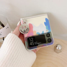 Load image into Gallery viewer, Galaxy Z Flip 4 Case Cute Pendant, Cute Smile Clear Z Flip 4 Case - Redpepper Cases
