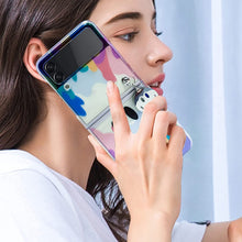 Load image into Gallery viewer, Galaxy Z Flip 4 Case Cute Pendant, Cute Smile Clear Z Flip 4 Case - Redpepper Cases