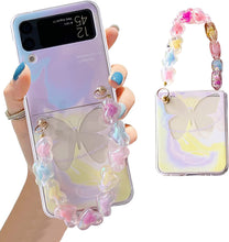 Load image into Gallery viewer, Galaxy Z Flip 4 Case Cute Pendant, Cute Smile Clear Z Flip 4 Case - Redpepper Cases