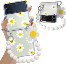 Load image into Gallery viewer, Galaxy Z Flip 4 Case Cute Pendant, Cute Smile Clear Z Flip 4 Case - Redpepper Cases