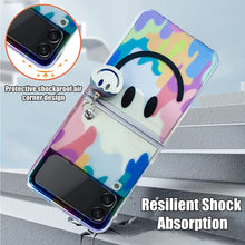 Load image into Gallery viewer, Galaxy Z Flip 4 Case Cute Pendant, Cute Smile Clear Z Flip 4 Case - Redpepper Cases