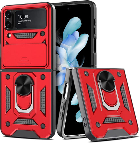 Galaxy Z Flip 4 Case Slide Camera Cover, Z Flip 4 5G Case Phone Cover - Redpepper Cases