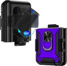 Load image into Gallery viewer, Galaxy Z Flip 4 Case with Kickstand, Samsung Z Flip 4 Case Heavy Duty Purple - Redpepper Cases
