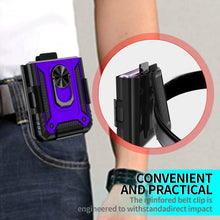 Load image into Gallery viewer, Galaxy Z Flip 4 Case with Kickstand, Samsung Z Flip 4 Case Heavy Duty Purple - Redpepper Cases
