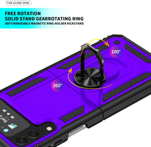 Load image into Gallery viewer, Galaxy Z Flip 4 Case with Kickstand, Samsung Z Flip 4 Case Heavy Duty Purple - Redpepper Cases