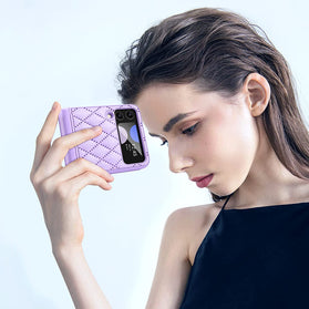 Galaxy Z Flip 4 Case, Z Flip 4 Hinge Protection Camera Screen Protector - Purple - Redpepper Cases