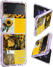 Load image into Gallery viewer, Galaxy Z Flip 4 Purple Love Heart Flexible Soft TPU Bumper Phone Case - Redpepper Cases