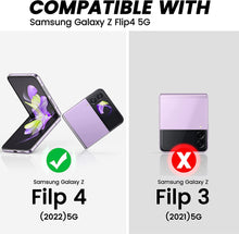 Load image into Gallery viewer, Galaxy Z Flip 4 Wallet Case Strap PU Leather Phone Case Stand Cover - Redpepper Cases