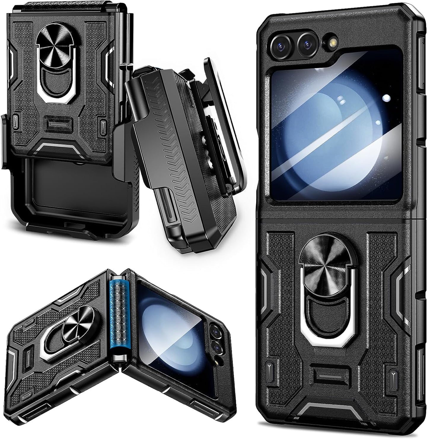 Galaxy Z Flip 5 Hinge Protection Military Grade Shockproof Case - Redpepper Cases