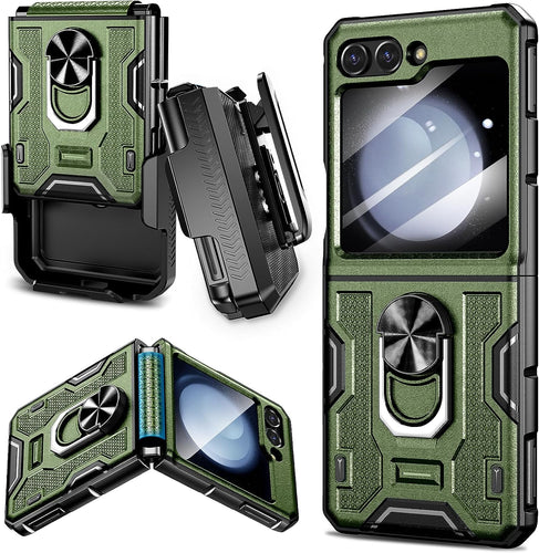Galaxy Z Flip 5 Hinge Protection Military Grade Shockproof Case - Redpepper Cases