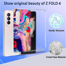 Load image into Gallery viewer, Galaxy Z Fold 4 5G Case, Colorful Marble Anti-Yellowing Premium Protective Case - Redpepper Cases