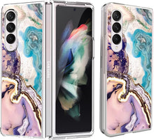Load image into Gallery viewer, Galaxy Z Fold 4 5G Case, Colorful Marble Anti-Yellowing Premium Protective Case - Redpepper Cases