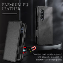 Load image into Gallery viewer, Galaxy Z Fold 4 5G Case, Z Fold 4 Case Wallet Phone Cover Black - Redpepper Cases