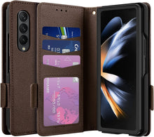 Load image into Gallery viewer, Galaxy Z Fold 4 5G Case, Z Fold 4 Case Wallet Phone Cover Black - Redpepper Cases