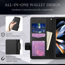Load image into Gallery viewer, Galaxy Z Fold 4 5G Case, Z Fold 4 Case Wallet Phone Cover Black - Redpepper Cases