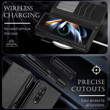 Load image into Gallery viewer, Galaxy Z Fold 4 5G Case, Z Fold 4 Case Wallet Phone Cover Black - Redpepper Cases