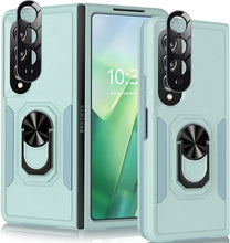 Load image into Gallery viewer, Galaxy Z Fold 4 Case 360˚Rotatable Ring Kickstand Samsung Fold 4 5G Black - Redpepper Cases
