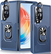 Load image into Gallery viewer, Galaxy Z Fold 4 Case 360˚Rotatable Ring Kickstand Samsung Fold 4 5G Black - Redpepper Cases