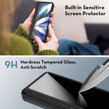 Load image into Gallery viewer, Galaxy Z Fold 4 Case Hinge Protection &amp; Screen Protector Fiber Black - Redpepper Cases