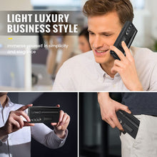 Load image into Gallery viewer, Galaxy Z Fold 4 Case, Samsung Z Fold 4 Case Screen Protector &amp; S Pen Carbon Fiber Black - Redpepper Cases