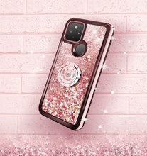Load image into Gallery viewer, Google Pixel 4a 5G Case, Moving Liquid Holographic Sparkle Glitter Case -Rose Gold - Redpepper Cases