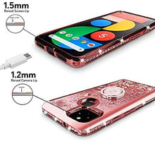 Load image into Gallery viewer, Google Pixel 4a 5G Case, Moving Liquid Holographic Sparkle Glitter Case -Rose Gold - Redpepper Cases