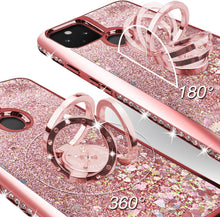 Load image into Gallery viewer, Google Pixel 4a 5G Case, Moving Liquid Holographic Sparkle Glitter Case -Rose Gold - Redpepper Cases