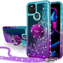 Load image into Gallery viewer, Google Pixel 4a 5G Case, Moving Liquid Holographic Sparkle Glitter Case -Rose Gold - Redpepper Cases