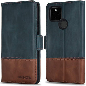 Google Pixel 5 Leather Flip Folio Wallet Case - Redpepper Cases