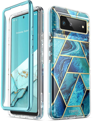 Google Pixel 6 Full-Body Stylish Marble Protective Case - Redpepper Cases
