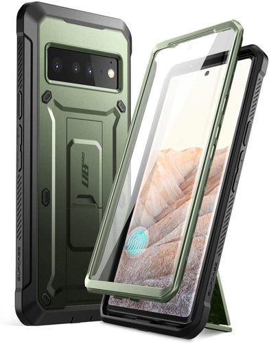 Google Pixel 6 Pro Full-Body Rugged Holster & Kickstand Case - Redpepper Cases
