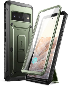Google Pixel 6 Pro Full-Body Rugged Holster & Kickstand Case - Redpepper Cases