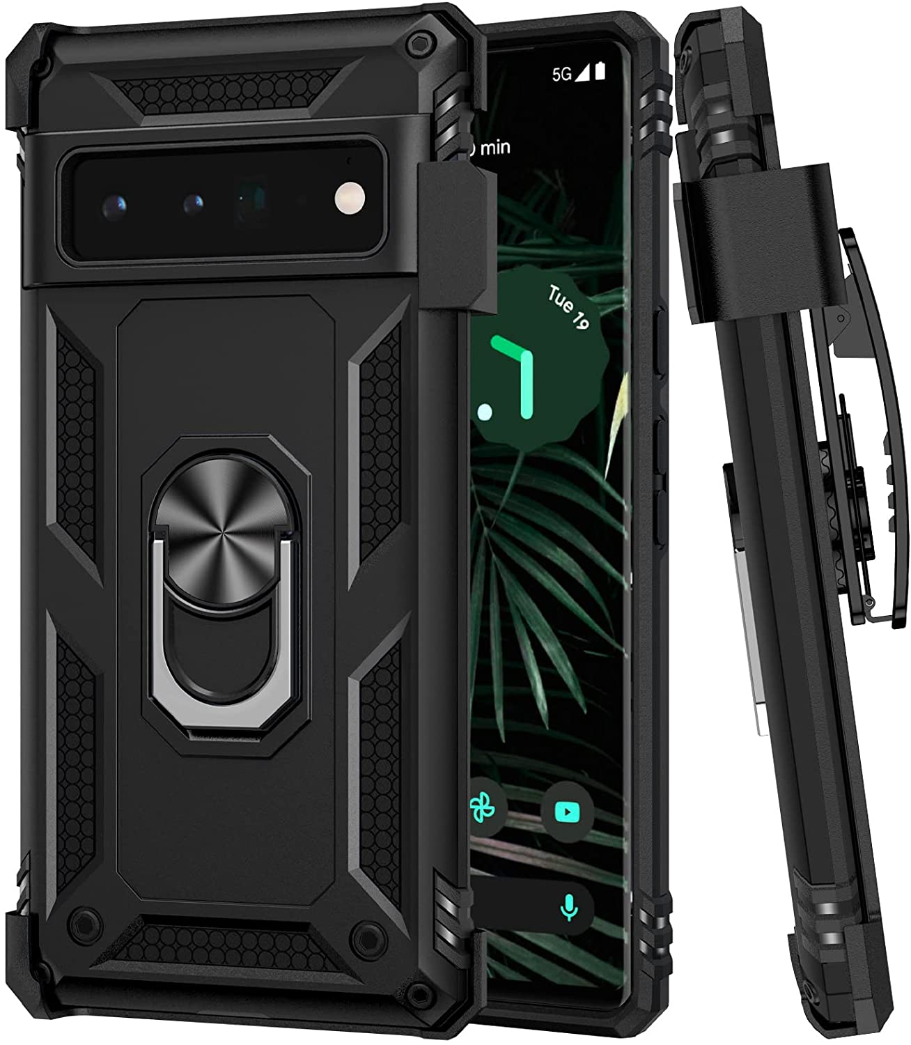 Google Pixel 6 Pro Kickstand Belt Clip Case - Redpepper Cases