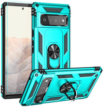 Load image into Gallery viewer, Google Pixel 6 Pro Ring Car Case | Military Grade Ring Holder Kickstand Case - Redpepper Cases
