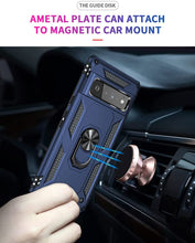 Load image into Gallery viewer, Google Pixel 6 Pro Ring Car Case | Military Grade Ring Holder Kickstand Case - Redpepper Cases