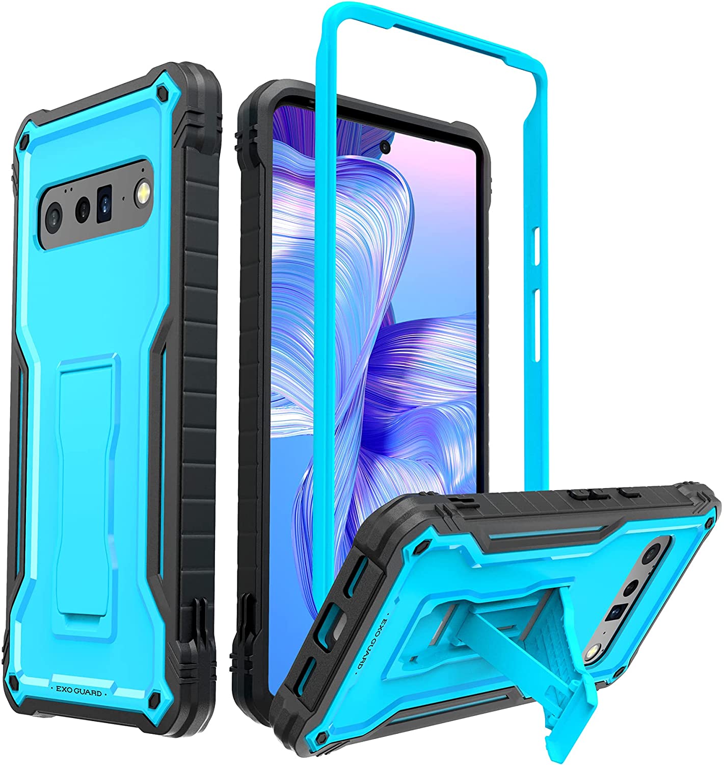 Google Pixel 6 Pro Shockproof Heavy Duty Kickstand Case - Redpepper Cases