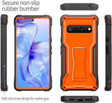 Load image into Gallery viewer, Google Pixel 6 Pro Shockproof Heavy Duty Kickstand Case - Redpepper Cases