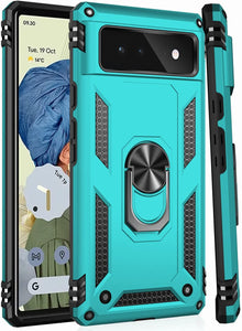 Google Pixel 6 Shockproof Heavy Duty Magnetic Kickstand Case - Redpepper Cases